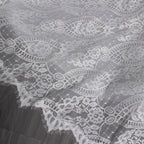Luxury High Neck Lace Wedding Dress with Overskirt SW541