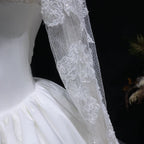 Classic Long Sleeve Lace Ball Gown Wedding Dress SW075