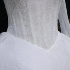 Luxury High Neck Lace Wedding Dress SW519
