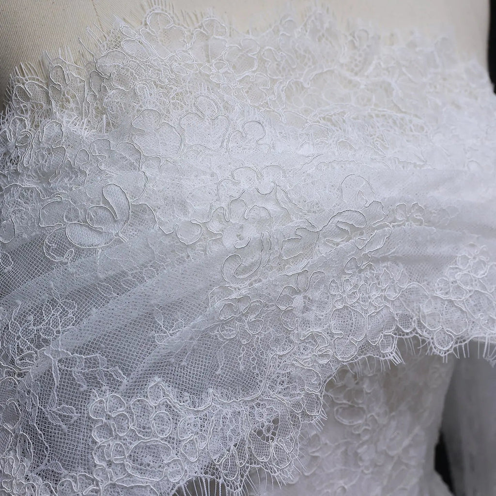 Luxury Off Shoulder Wedding Dress with Long Sleeves SW542