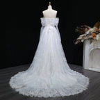 Luxury Off Shoulder Wedding Dress with Long Sleeves SW542