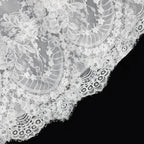 White Lace Spaghetti Strap Bridal Gown Square Neck Beaded Corset Ball Gown SW612