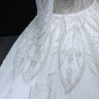 Luxury Beaded Long Sleeve Ball Gown Wedding Dress SW515