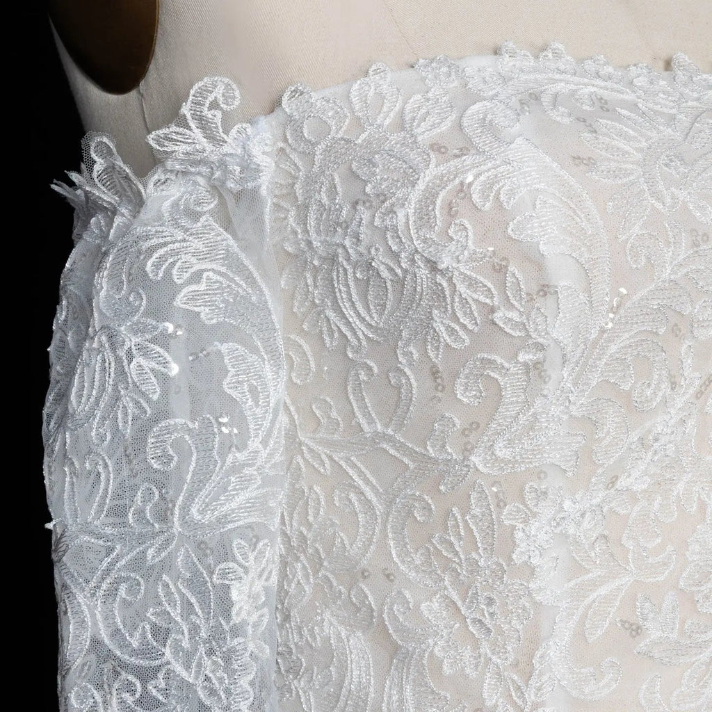 Off White  Lace Stunning Feminine Mermaid Wedding Dress Train  SW650