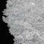 Off White  Lace Stunning Feminine Mermaid Wedding Dress Train  SW650