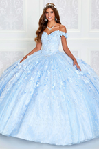 Emerald Green Hand Beaded Flower Ball Gown Quinceanera Dress Off Shoulder Sweetheart Gown Y293 by simplepromdress
