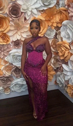 Chic Sheath Evening Dress With Slit Gala Dress Y6535 by simplepromdress