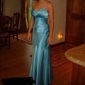 Simple Blue Spaghetti Straps Satin Mermaid Evening Dress Formal Prom Dress Y8404 by simplepromdress