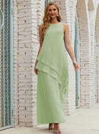 Chiffon Long Plus Size Mother of Bride Dresses Formal Bridesmaid Prom Gown SY28019