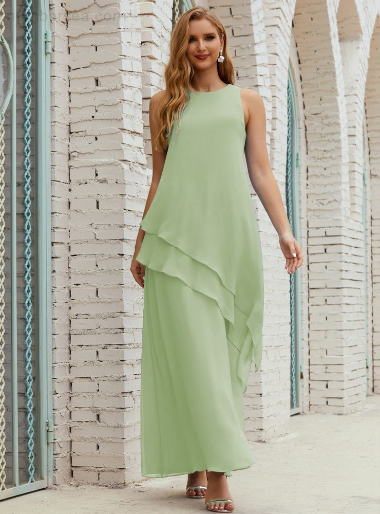 Chiffon Long Plus Size Mother of Bride Dresses Formal Bridesmaid Prom Gown SY28019