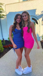 Lovely Spaghetti Straps Short Homecoming Dress Party Dress Y1911 by simplepromdress