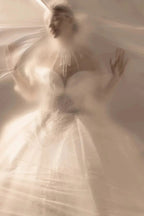 Opulent Ball Gown Off-the-Shoulder Satin Wedding Dress with Sequin Embroidery & Dramatic Train Q6018 by ZAPDRESS