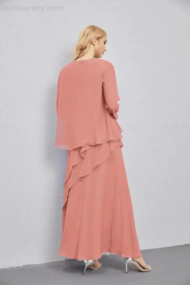 Mother of Bride Dresses with Open Front Lightweight Cardigan Formal Prom Gown 28081 by numbersea