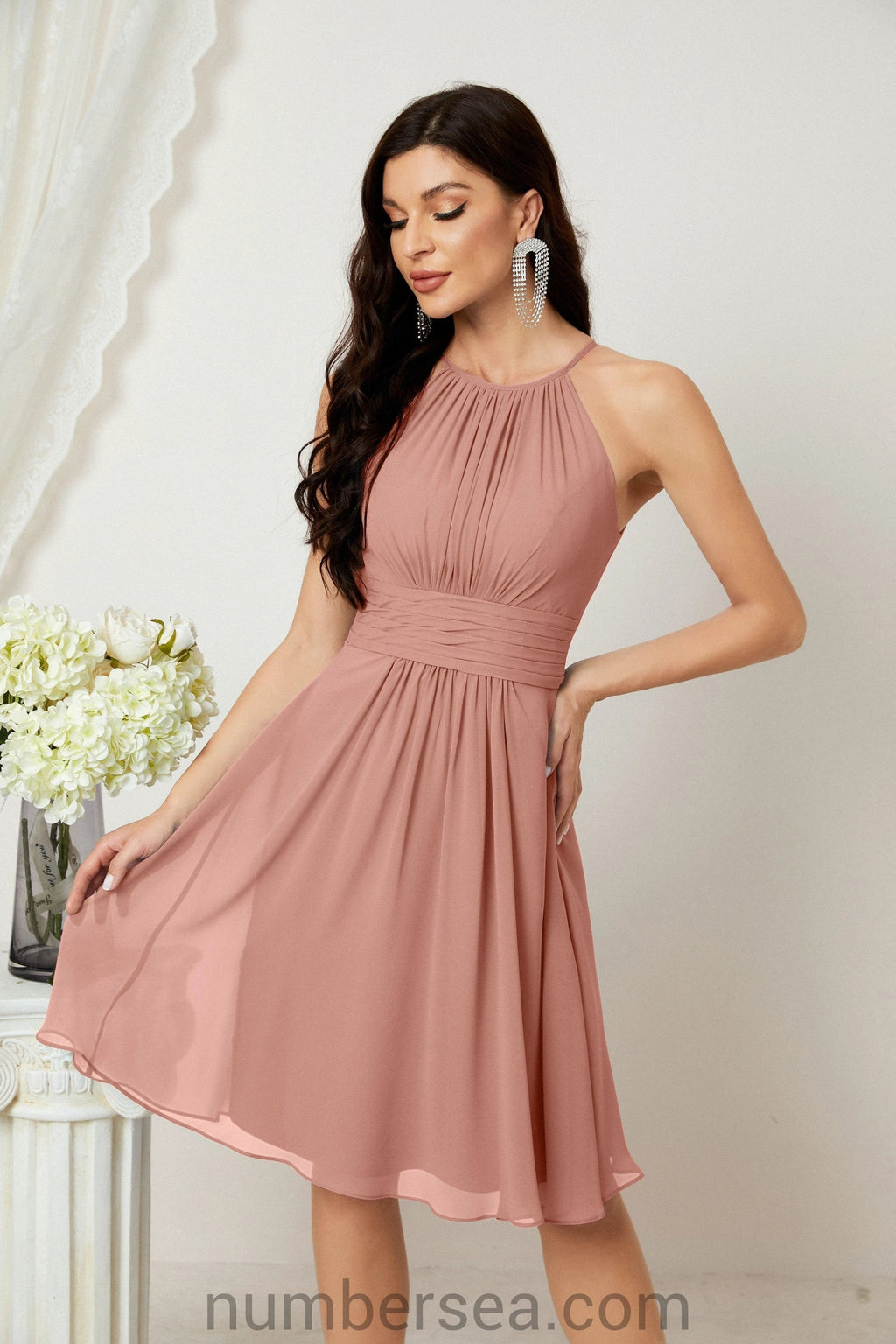 Halter Homecoming Dresses Formal Evening Party Cocktail Dress 28011 by numbersea