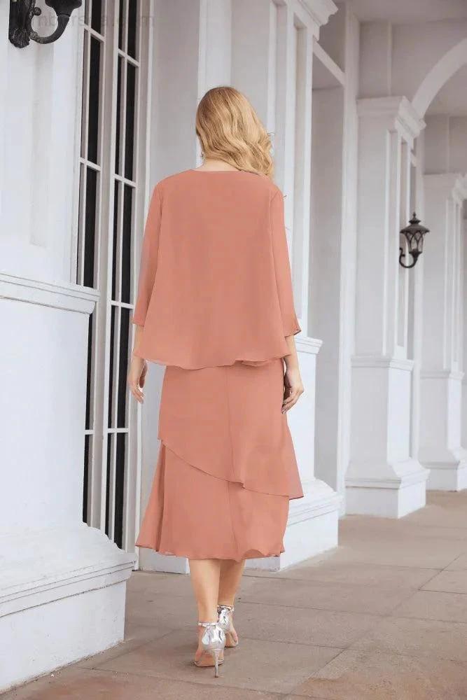 Sunnderly Two-Piece A-line Mother of The Bride Dress Formal Party Gown Dress SY28072 by numbersea