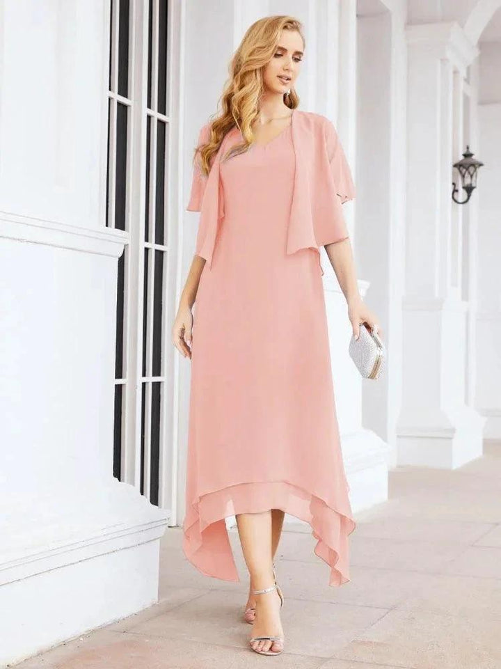 Sunnderly Two-Piece A-line Mother of The Bride Dress Formal Party Gown Dress SY28073 by numbersea