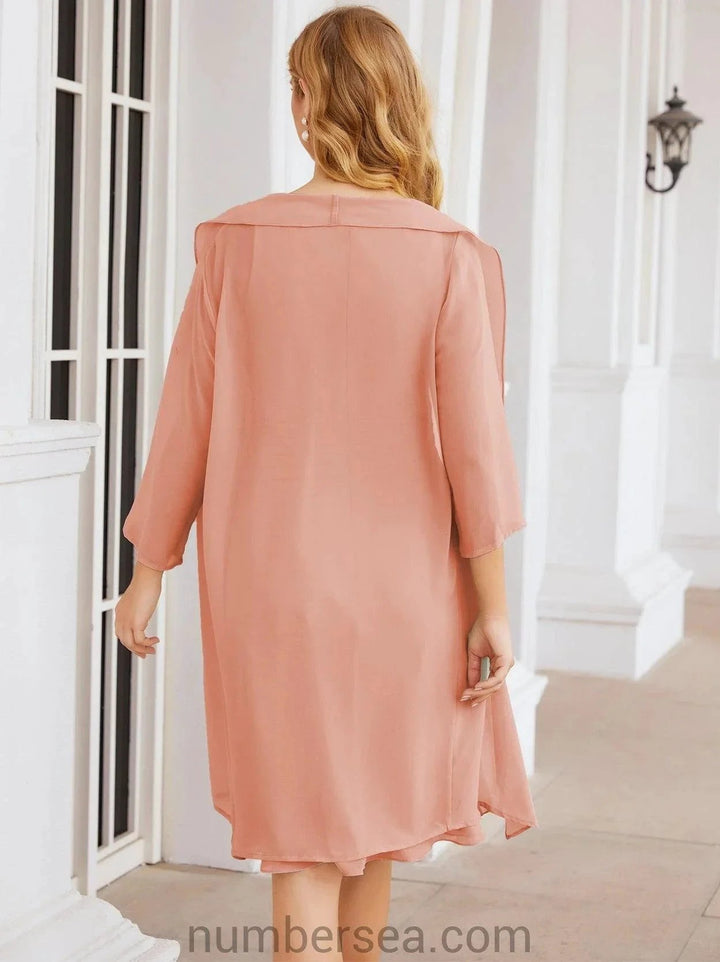 Sunnderly Mother of The Bride Dresses Prom Dress Casual Pleated Dress SY28065 by numbersea