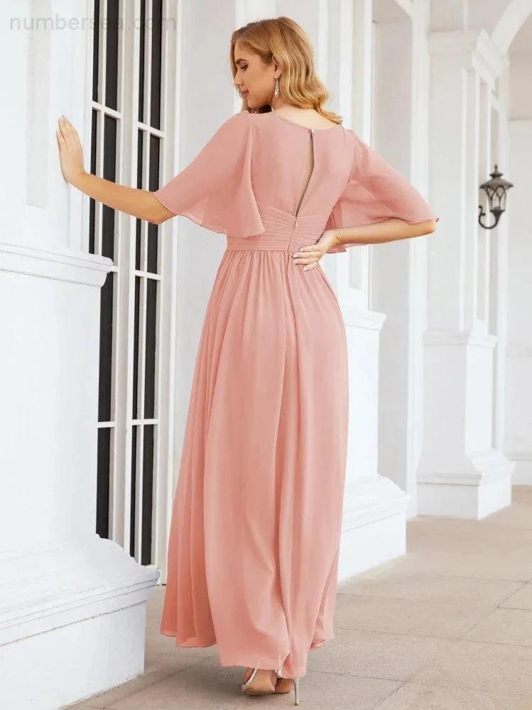 Numbersea Bridesmaid Dresses for Women Wedding Long Party Prom Dress 28068 by numbersea