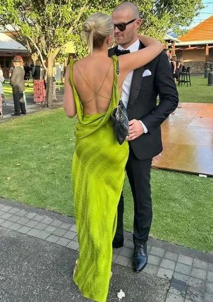 Sexy Backless Print Long Prom Dress Elegant Evening Dress Party Gown Y7502 by simplepromdress