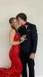 Sparkly Red V Neck Mermaid Prom Dress Red Evening Dress Y7446 by simplepromdress