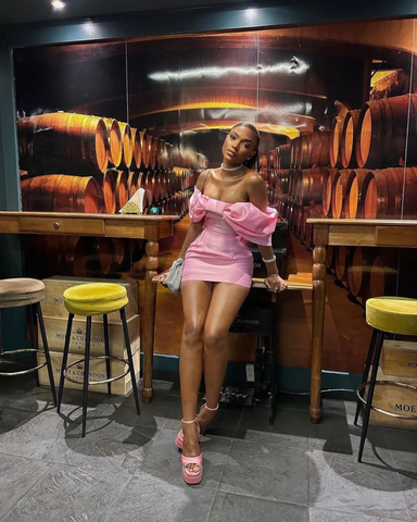 Off The Shoulder Pink Homecoming Dress Short Homecoming Dress Y1974
