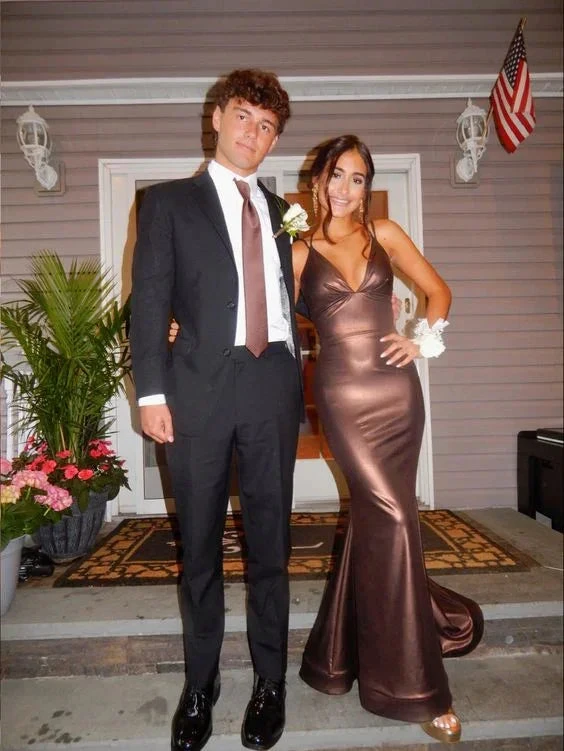 Elegant Mermaid V Neck Evening Dress Chic Evening Gown Y7408 by simplepromdress