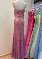 Luxurious Spaghetti Straps Tulle Mermaid Prom Evening Dress Y8137 by simplepromdress