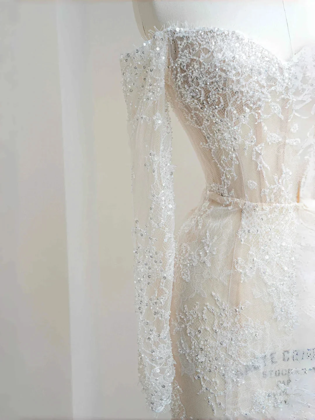 Romantic White Lace Appliques Tulle Sequin Mermaid Prom Dress Off Shoulder Evening Dress Y8663 by simplepromdress