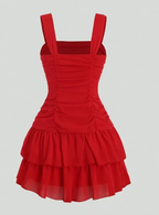 Cute A-line Short Homecoming Dress Sleeveless Vest Dress Y1940 by simplepromdress