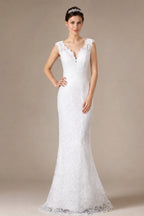 Shiny Mermaid Sexy Backless Wedding Dress Customized Modern Deep V Neck Bridal Gown With Cape Fantasy Sequined Classy Bride Wear - studio product image 6