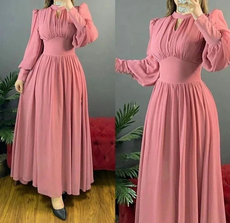 Simple A-line Long Sleeves Prom Dress Fashion Evening Dress Y5795 by simplepromdress