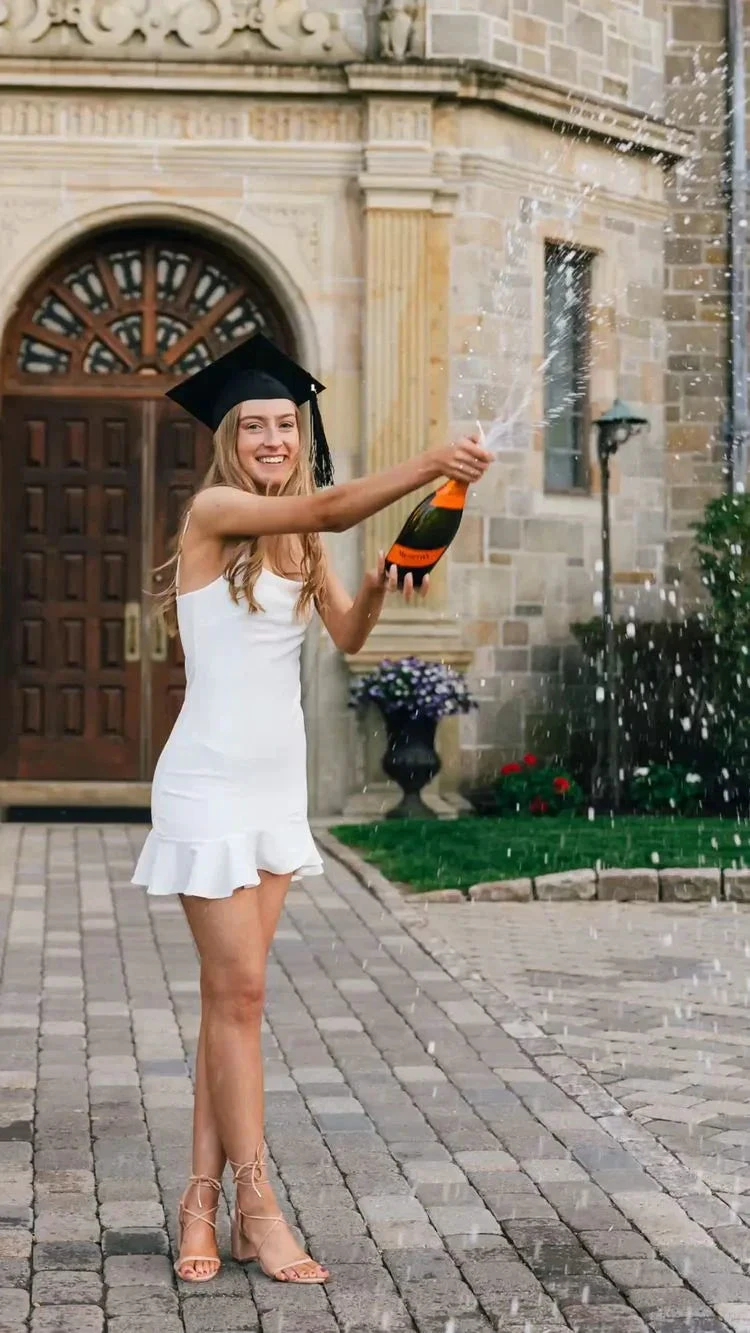 White Spaghetti Straps Graduation Dress White Homecoming Dress Y2986 by simplepromdress