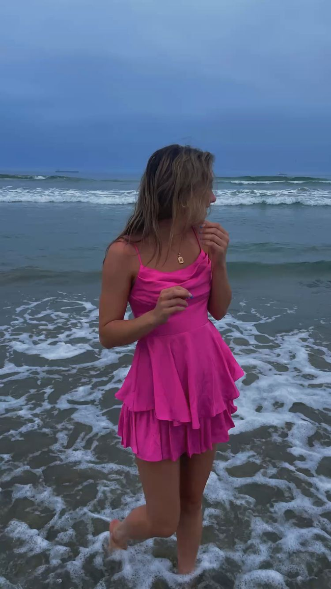 A-line Spaghetti Straps Homecoming Dress Short Party Dress Y2271 Main Image