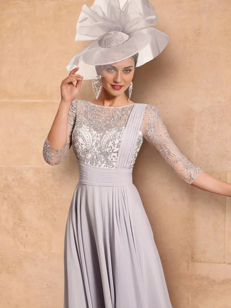 A-Line/Princess Long Sleeves Mother of the Bride Dresses with Applique by Dreamylily