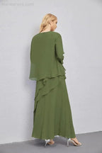 Mother of Bride Dresses with Open Front Lightweight Cardigan Formal Prom Gown 28081 by numbersea