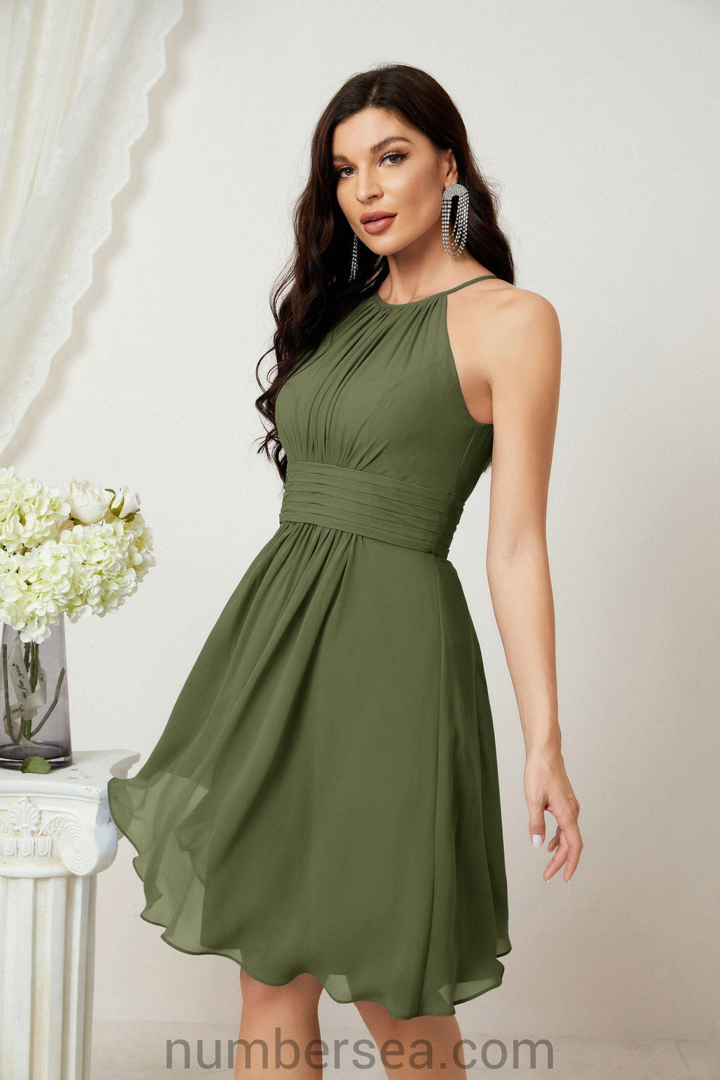 Halter Homecoming Dresses Formal Evening Party Cocktail Dress 28011 by numbersea