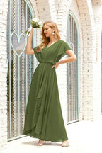 Numbersea Mother of The Bride Dresses Plus Size V-Neck Floor Length Formal Prom Dress for Wedding Guest 28020 by numbersea