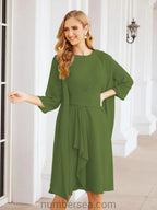 Sunnderly Mother of The Bride Dresses Prom Dress Casual Pleated Dress SY28065 by numbersea