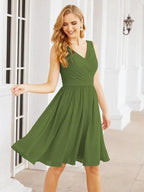 Numbersea Homecoming Dresses Knee Length Skirt V Back 28062 by numbersea