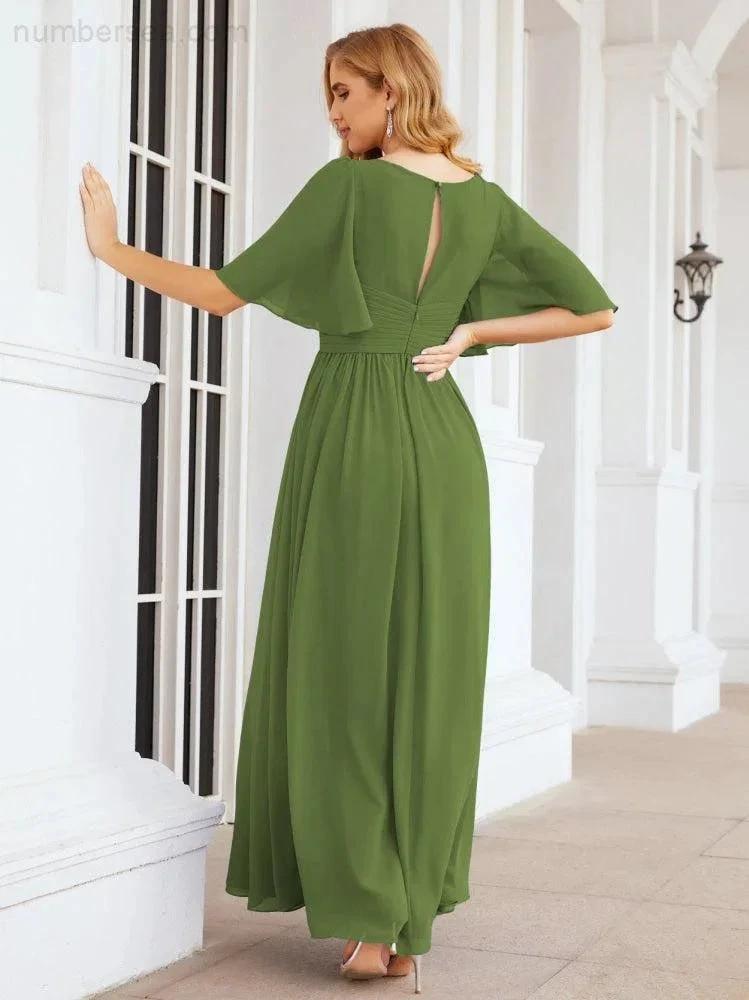 Numbersea Bridesmaid Dresses for Women Wedding Long Party Prom Dress 28068 by numbersea