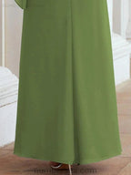 Sunnderly Formal Party Gown Dress Long Mother of The Bride Dresses with Ruffle Cape SY28026 by numbersea