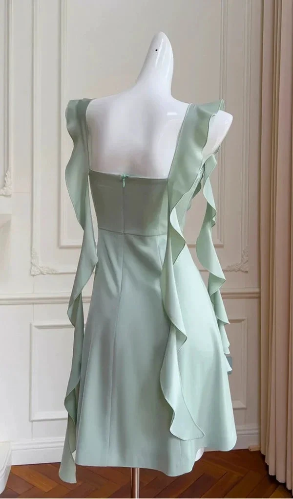 Simple A Line Homecoming Dress Satin Mini Prom Party Dress Y7575 by simplepromdress