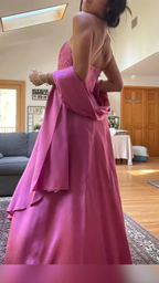 Gorgeous Pink A Line Beaded Prom Dress Long Evening Gown Y7532 by simplepromdress