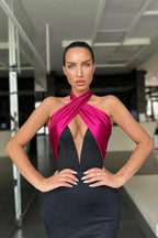 Stunning Long Halter Sleeveless Mermaid Prom Dresses by BIZTUNNEL