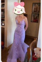 Light Purple Mermaid Prom Dress Elegant Evening Dress Graduation Dress Y300 by simplepromdress