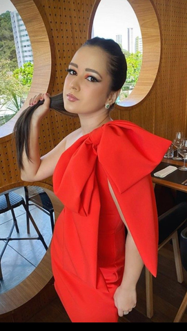 Chic Orange Homecoming Dress 18th Birthday Party Dress Y2716