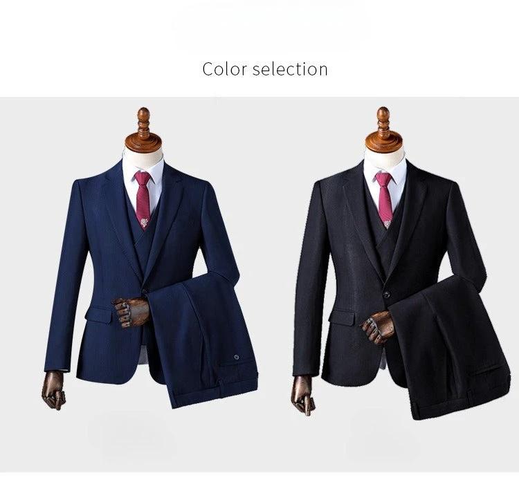 Men's Slim Fit Suit Set | Perfect for Weddings, Business, and Casual Events – Shop Now by 男装