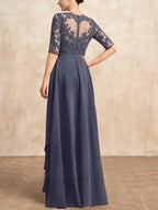 Chiffon Lace Maxi Dress by Dreamylily