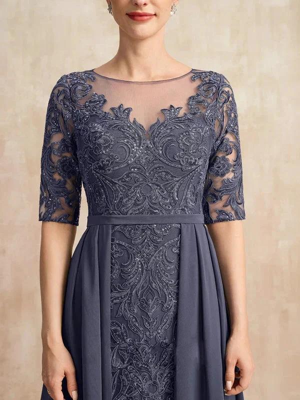 Chiffon Lace Maxi Dress by Dreamylily