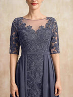 Chiffon Lace Maxi Dress by Dreamylily